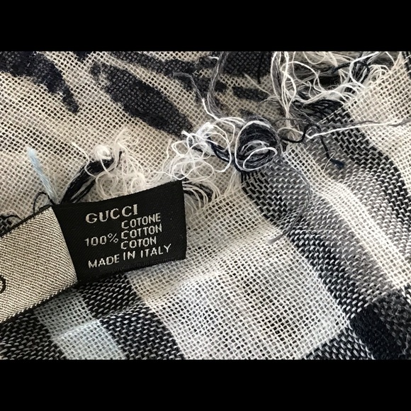 Gucci big square scarve 100% authentic - Picture 4 of 5